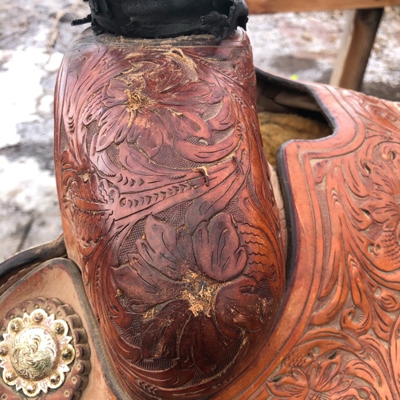 Scott Thomas Team Roping Saddle - Picture 5 of 16